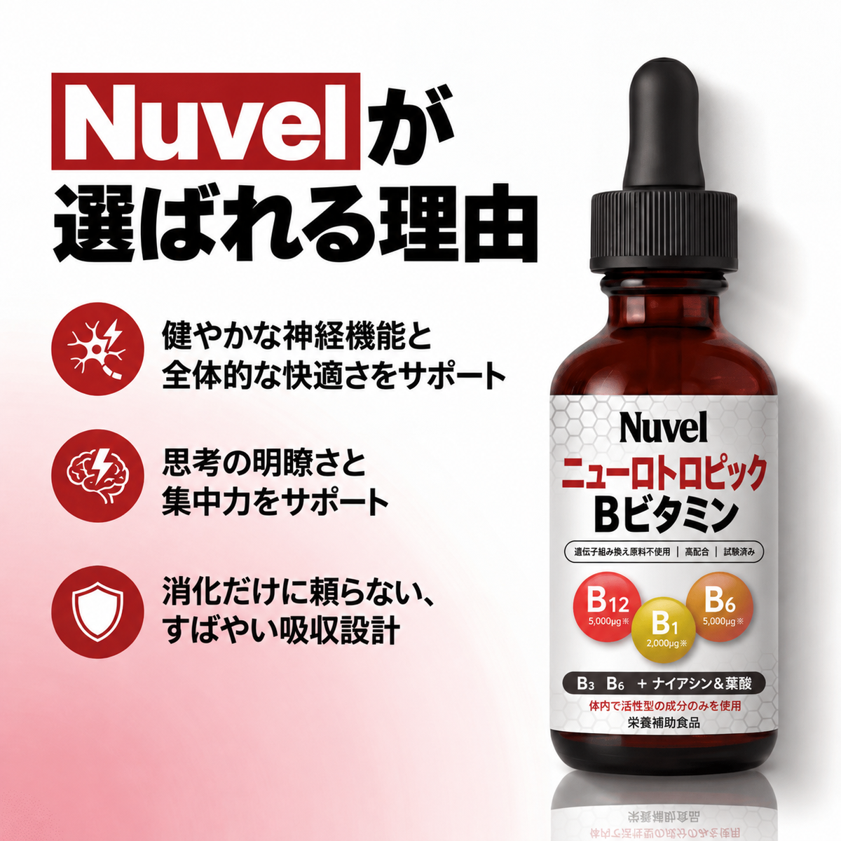 Nuvel リポソーム型ニューロトロピックBビタミン